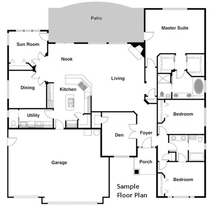 Floor Plan Drawing at PaintingValley.com | Explore collection of Floor