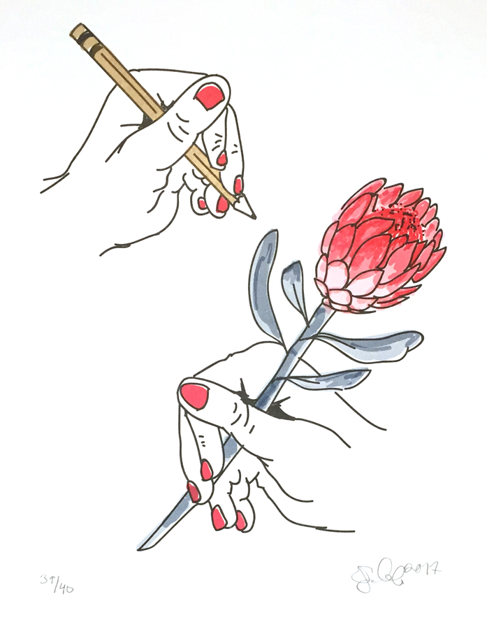 697x900 floral drawings - Floral Drawings