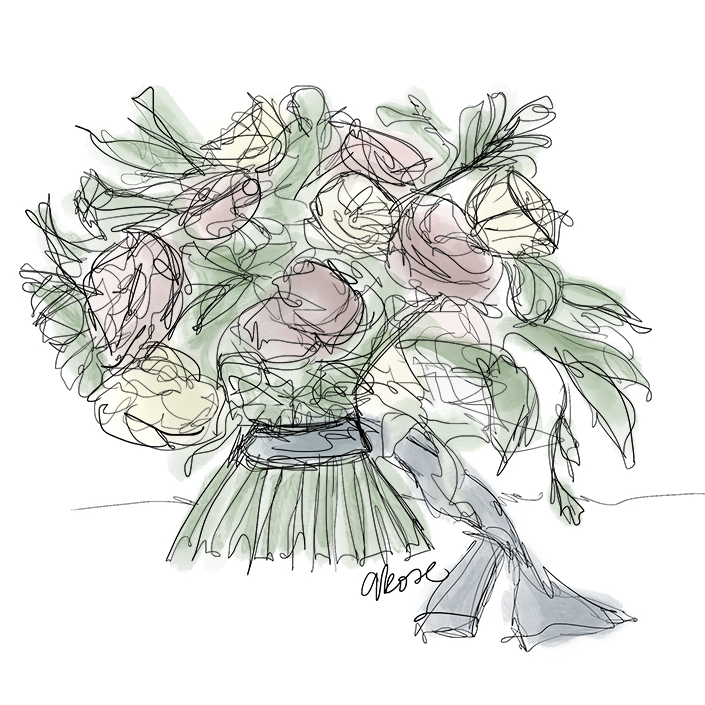 705x705 Flower Drawings For Design Inspiration From Team Flower - Floral Drawings