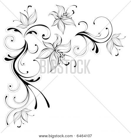 445x470 Gallery Flower Pattern Drawing - Floral Pattern Drawing