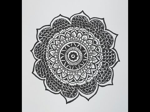 480x360 How To Draw A Mandala Design - Floral Pattern Drawing