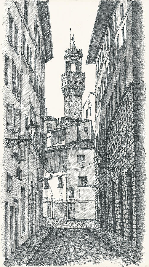 503x900 Florence Drawing - Florence Drawing
