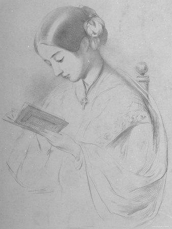 338x450 Drawing Of Young Nurse Florence Nightingale, Founder Of Modern - Florence Drawing