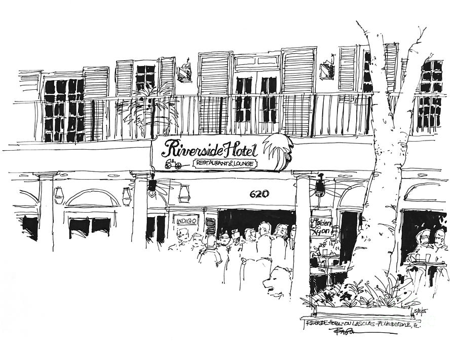 900x678 Ft Lauderdale Riverside Hotel Florida Drawing - Florida Drawing