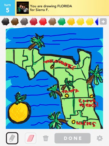 360x480 Florida Drawings - Florida Drawing