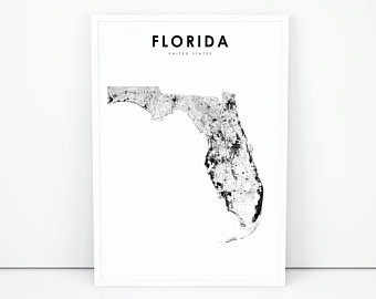 340x270 Florida Map Etsy - Florida Map Drawing