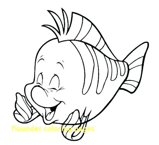 550x502 For Flounder Little Mermaid Coloring Pages - Flounder Little Mermaid Drawing