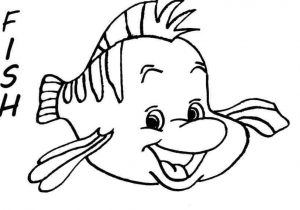 300x210 To Draw Flounder From The Little Mermaid Easy For Kids - Flounder Little Mermaid Drawing