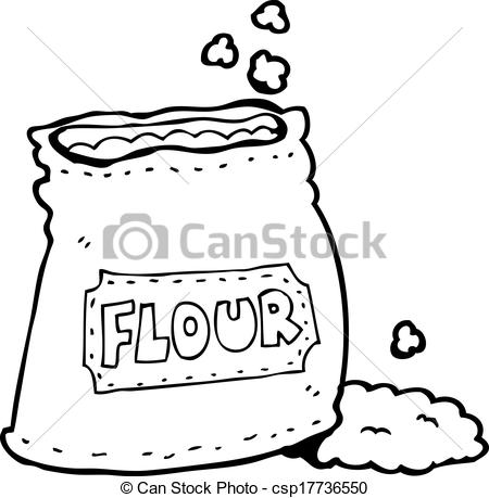 450x459 cartoon bag of flour - Flour Drawing