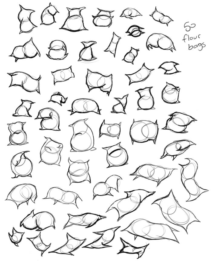 703x900 i'd never drawn a flour bag beforehaha some of these i like - Flour Drawing