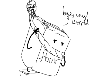 300x250 suicidal flour drawing - Flour Drawing