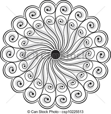 450x464 Photos Designs Of Flowers For Drawing - Flower Art Drawings