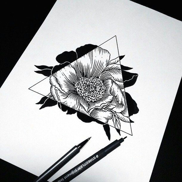 610x610 Tumblr Drawing Of Flowers Troller Us - Flower Art Drawings