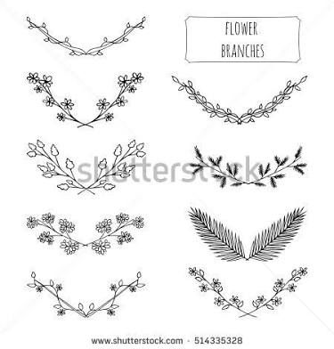 375x392 resultado de imagem para drawn flower banners tattoos drawings - Flower Banner Drawing
