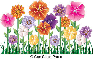 300x190 Garden Clipart And Stock Illustrations Garden Vector - Flower Bed Drawing