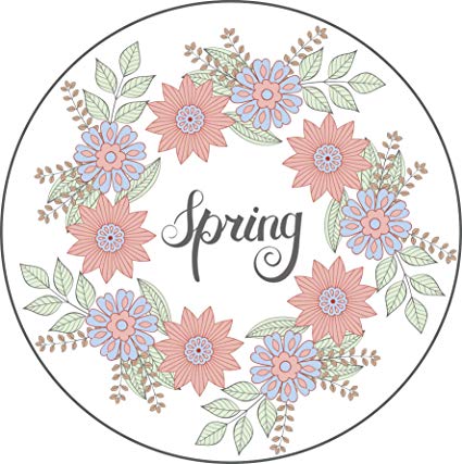 425x427 Pretty Spring Calligraphy Flower Border Drawing Icon - Flower Border Drawing