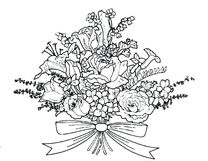 Flower Bouquet Drawing at PaintingValley.com | Explore collection of ...