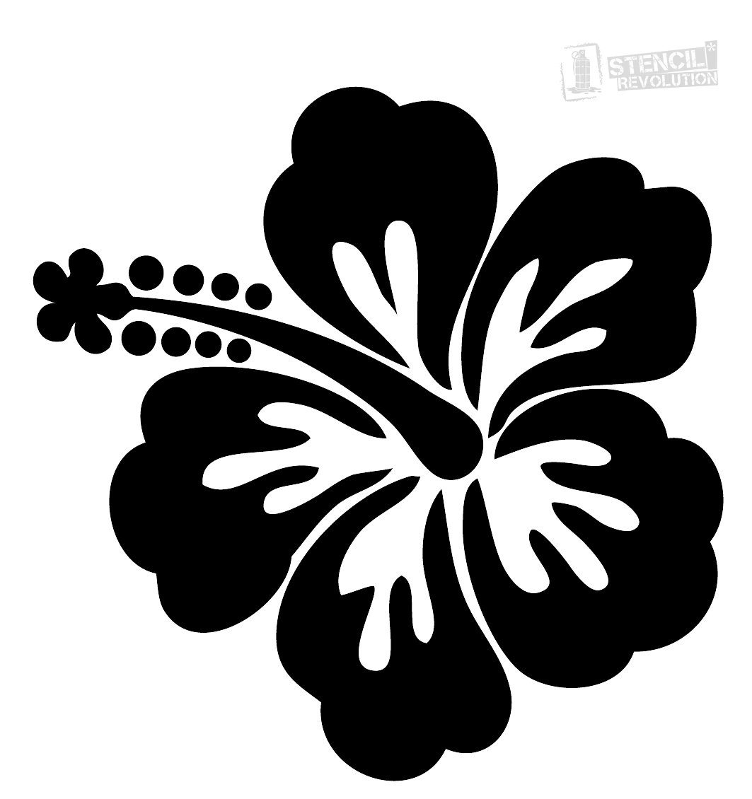 1063x1130 Expert Hawaiian Flowers Cartoon Strange Hibiscus Flower Stencil - Flower Cartoon Drawing