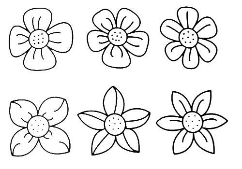 500x350 Free Learn Draw Cartoon Page,free Printable Kids Step - Flower Cartoon Drawing