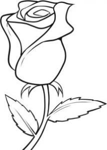 213x299 Easy Flowers To Draw - Flower Clip Art Drawing
