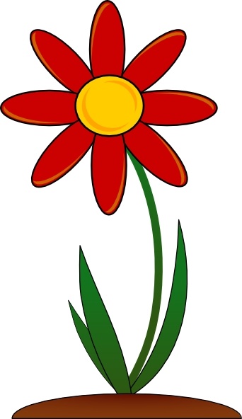 342x592 Open Flowers Drawing - Flower Clip Art Drawing