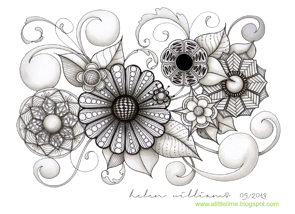 Flower Collage Drawing at Explore collection of
