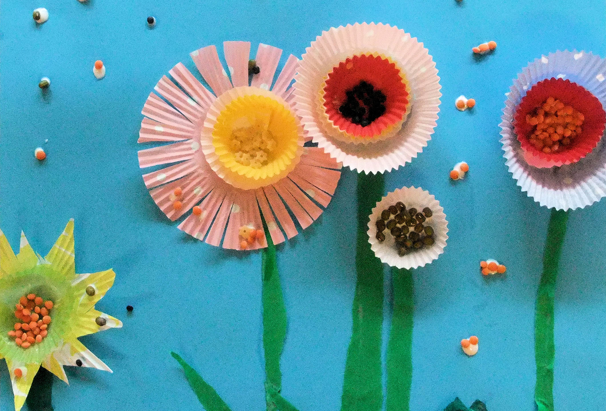 2122x1439 flower power cupcake case collage - Flower Collage Drawing