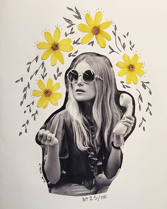 640x799 Flower Collage - Flower Collage Drawing