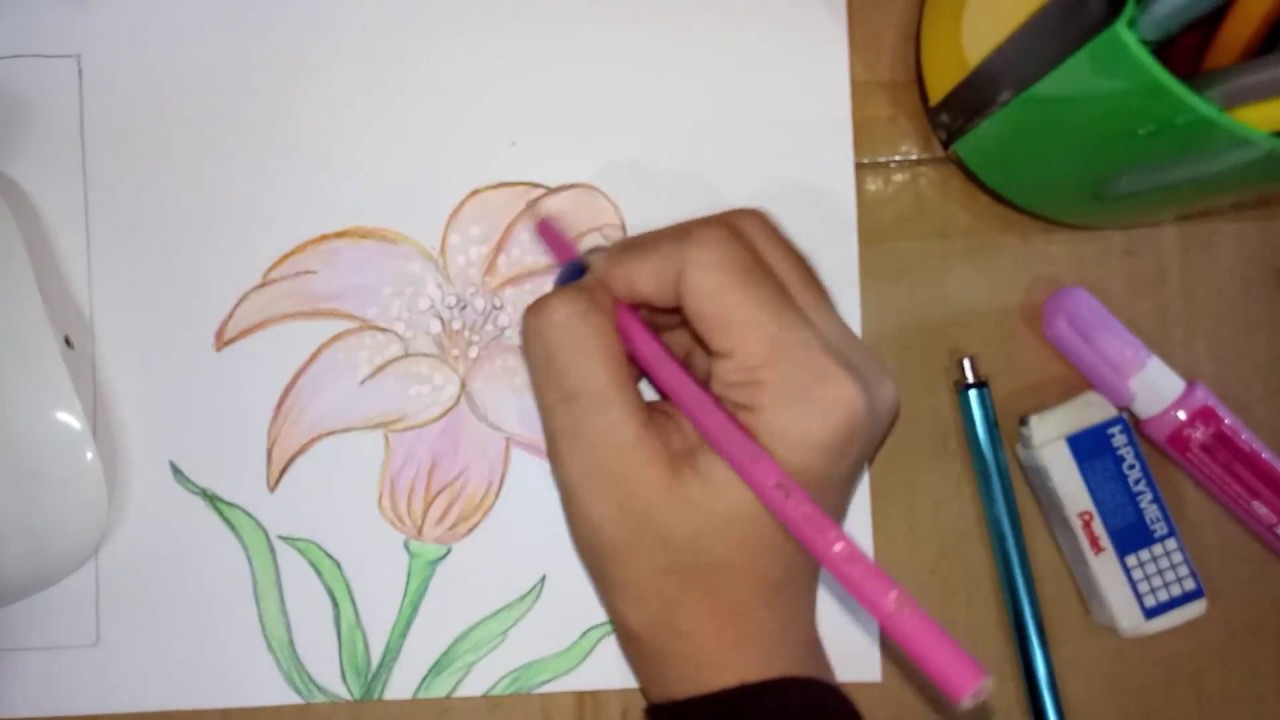 1280x720 How To Draw Flower Collage - Flower Collage Drawing