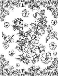 560 Top Flower Collage Coloring Pages Pictures