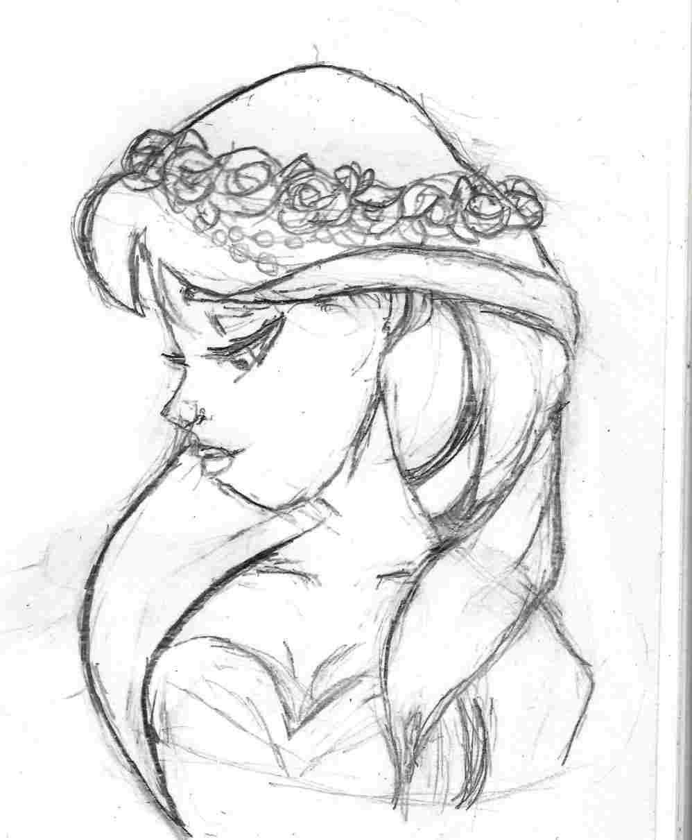 998x1211 Flower Crown Drawing Art - Flower Crown Drawing