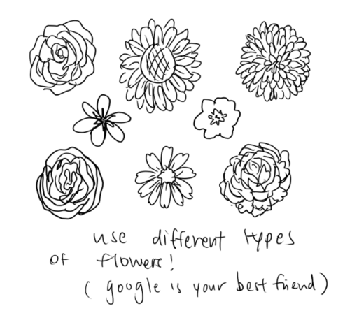 500x478 drawing memes and other challenges how do you draw a flower - Flower Crown Drawing