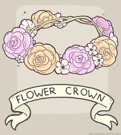 236x264 best flower crowns images flower crown, floral crowns, flower - Flower Crown Drawing Tumblr