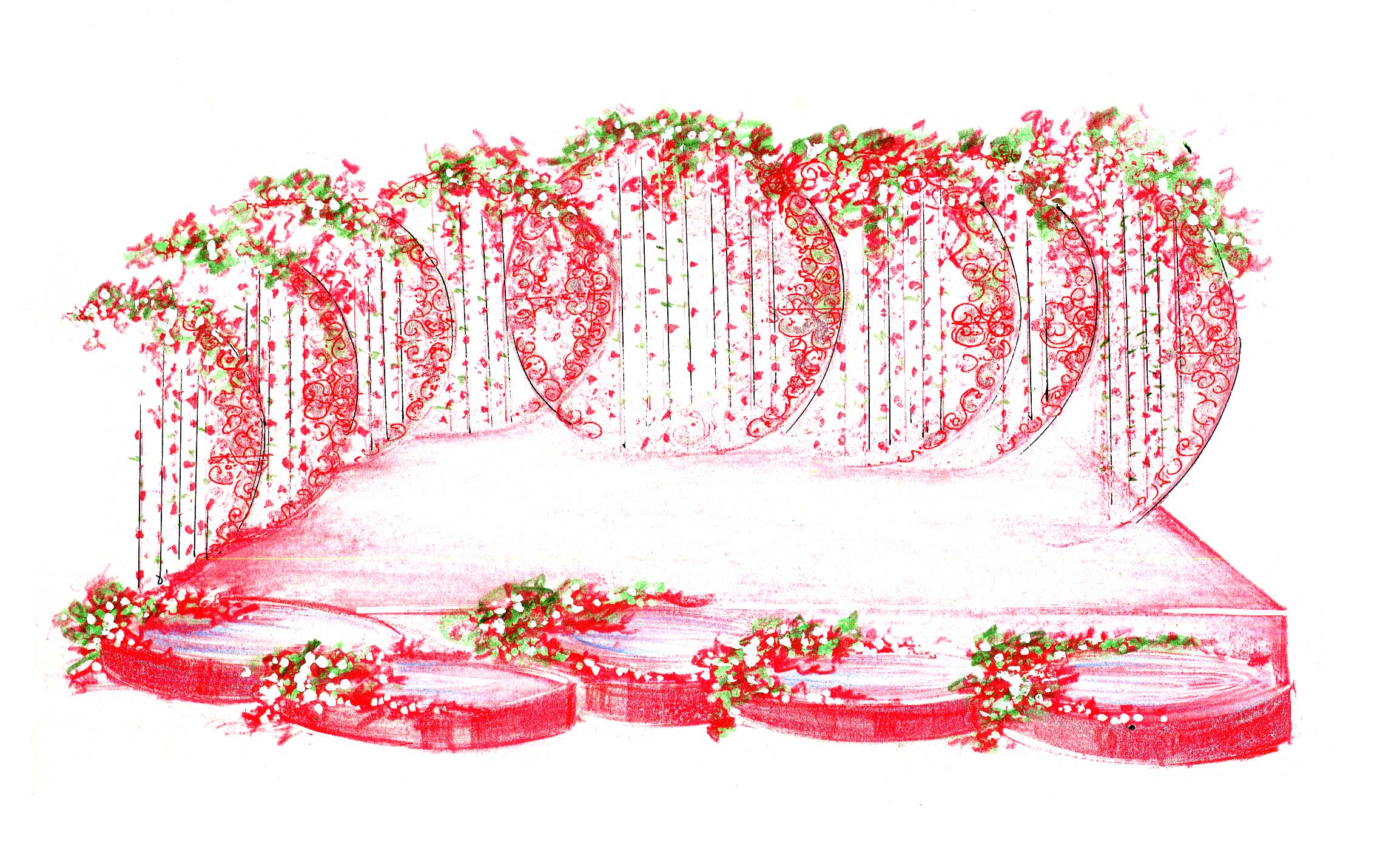 2308x1404 Drawing Board Reality Photo Gallery Flower Decor - Flower Decoration Drawing