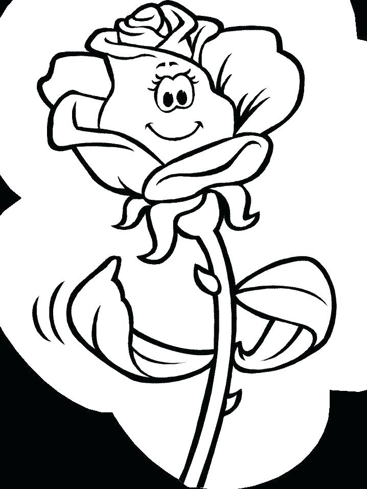 718x957 Draw Cartoon Flower How To Draw A Cartoon Flower Learn How - Flower Drawing Cartoon