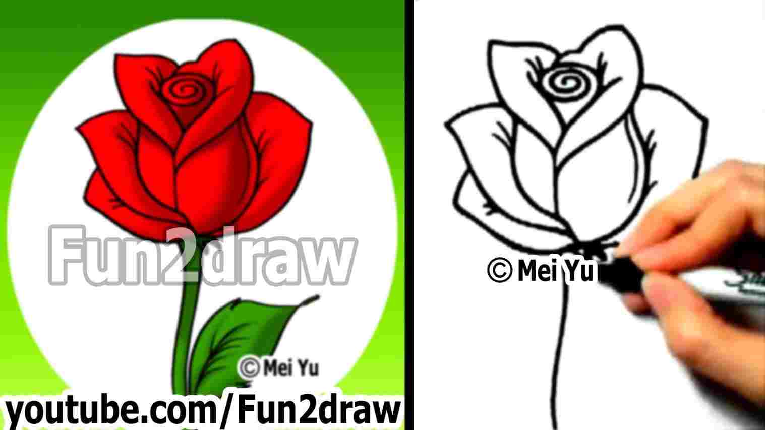 1517x853 Easy Cartoon Flower Drawings - Flower Drawing Cartoon
