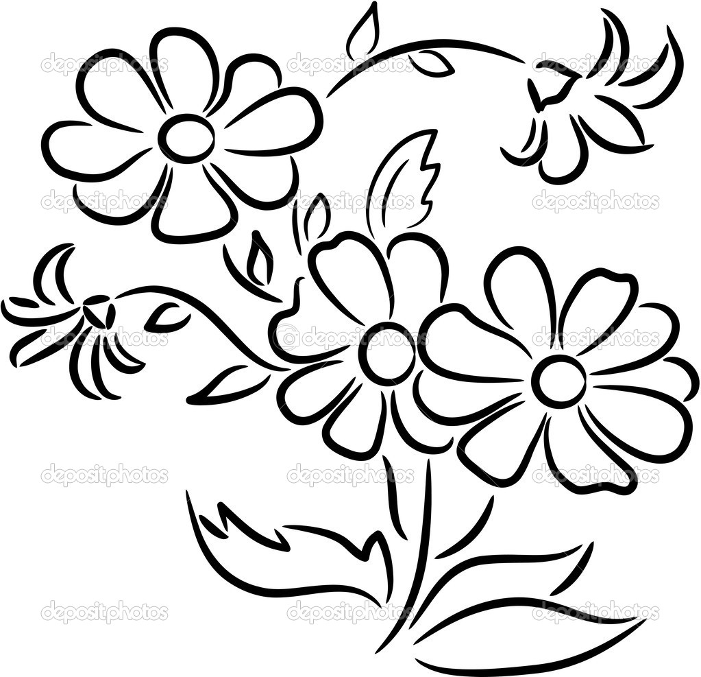 Flower Drawing Clipart