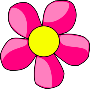 300x297 Pink Flower Clipart - Flower Drawing Clipart
