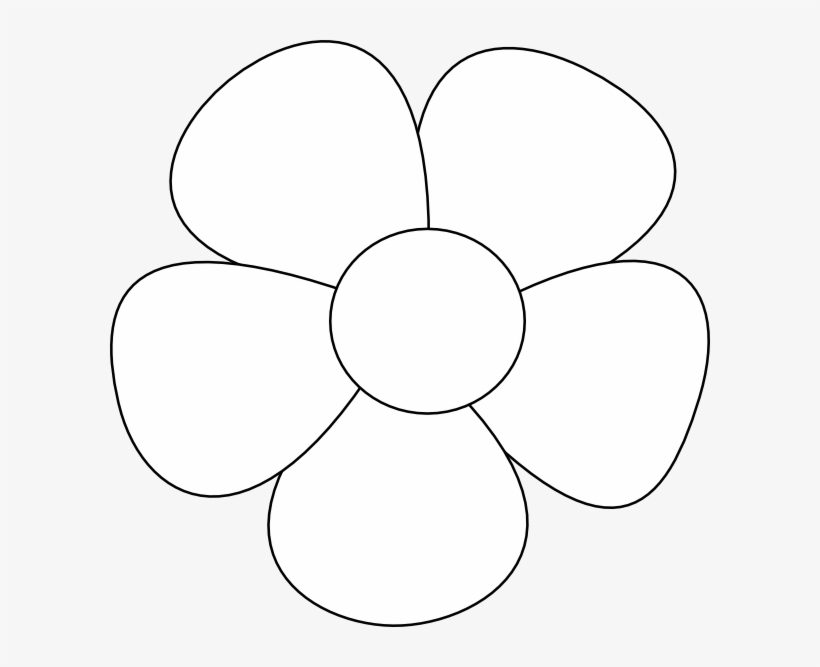 820x667 Free Black And White Sunflower Clipart Image - Flower Drawing Clipart