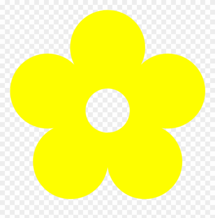 880x893 Yellow Flower Clipart - Flower Drawing Clipart