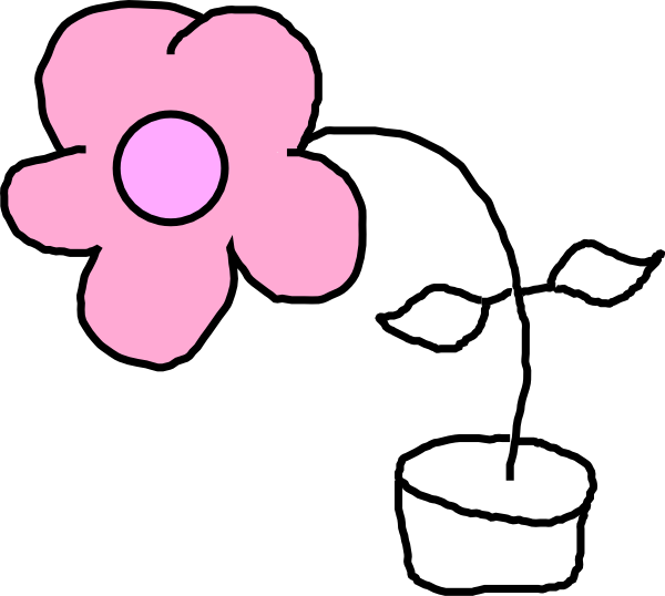 600x538 Flower Drawing Clipart - Flower Drawing Clipart