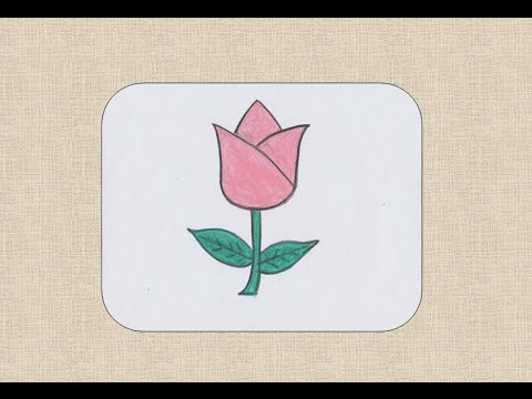 480x360 How To Draw A Flower For Kids - Flower Drawing For Children