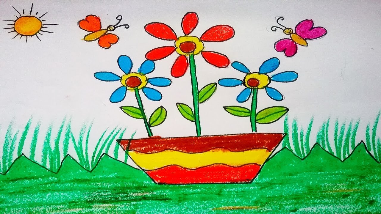 25 Best Looking For Simple Drawing For Kids Flowers