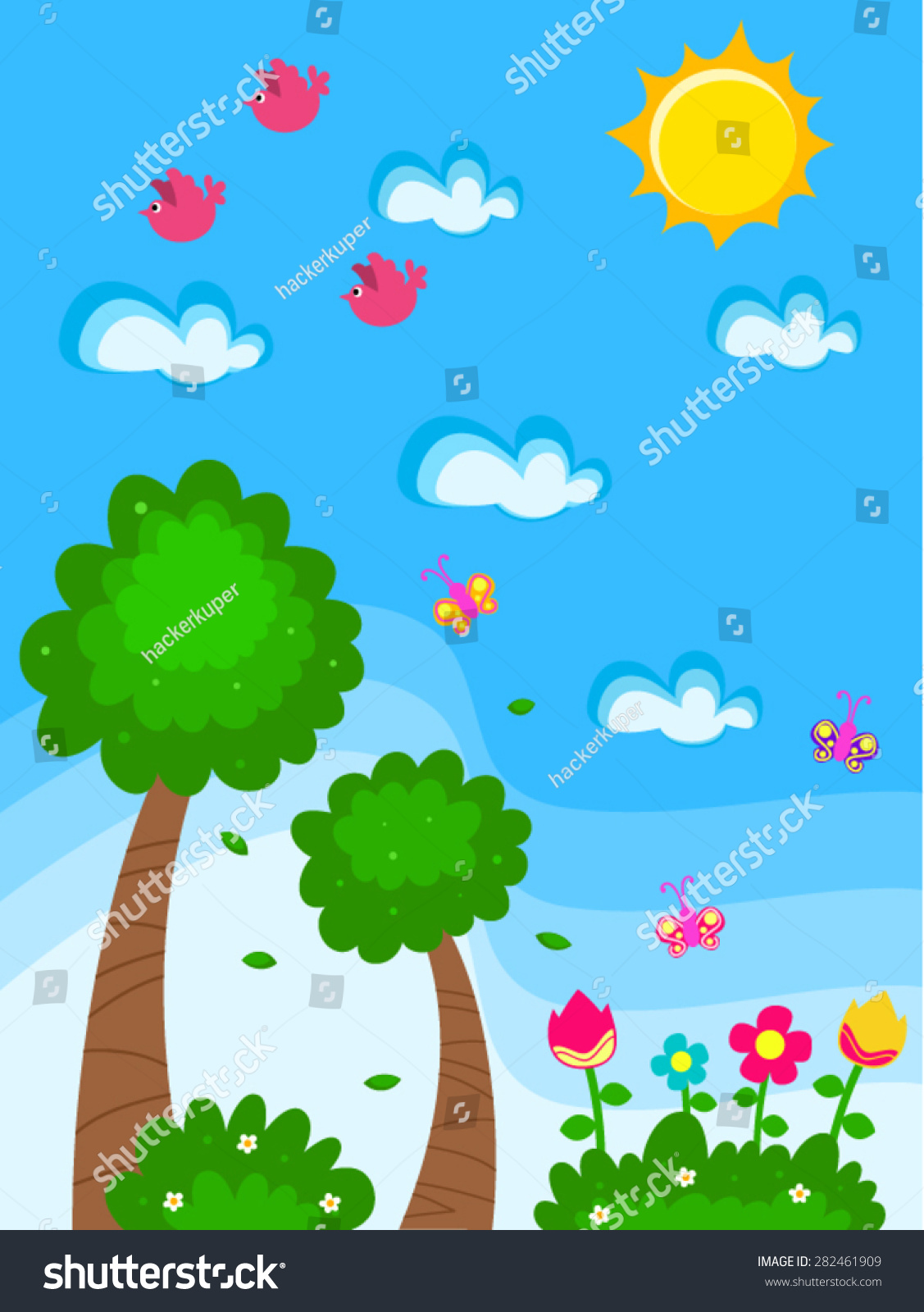 1127x1600 Flower Garden Drawing For Kids - Flower Drawing For Kids