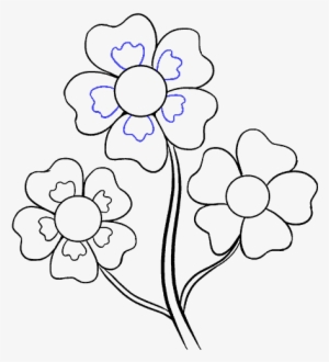 300x330 Drawing Tutoral Flower Crown - Flower Drawing Images