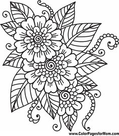 236x269 Flower Free Coloring Pages On Art Coloring Pages - Flower Drawing Pages