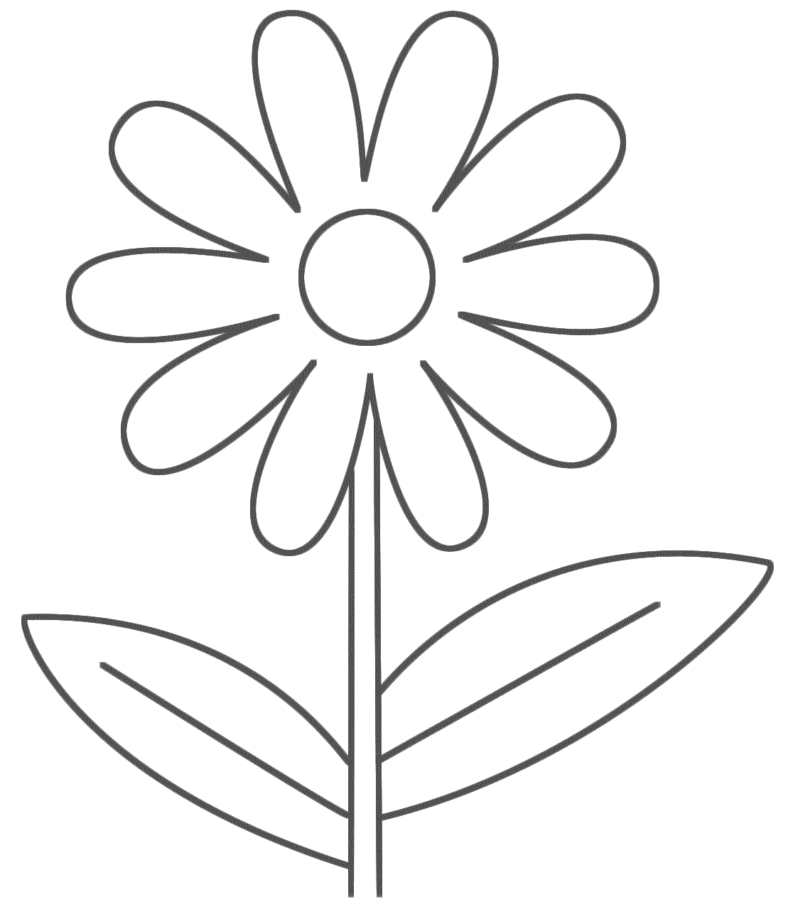 1109x1294 printable flower coloring pages dr odd attachment - Flower Drawing Pages