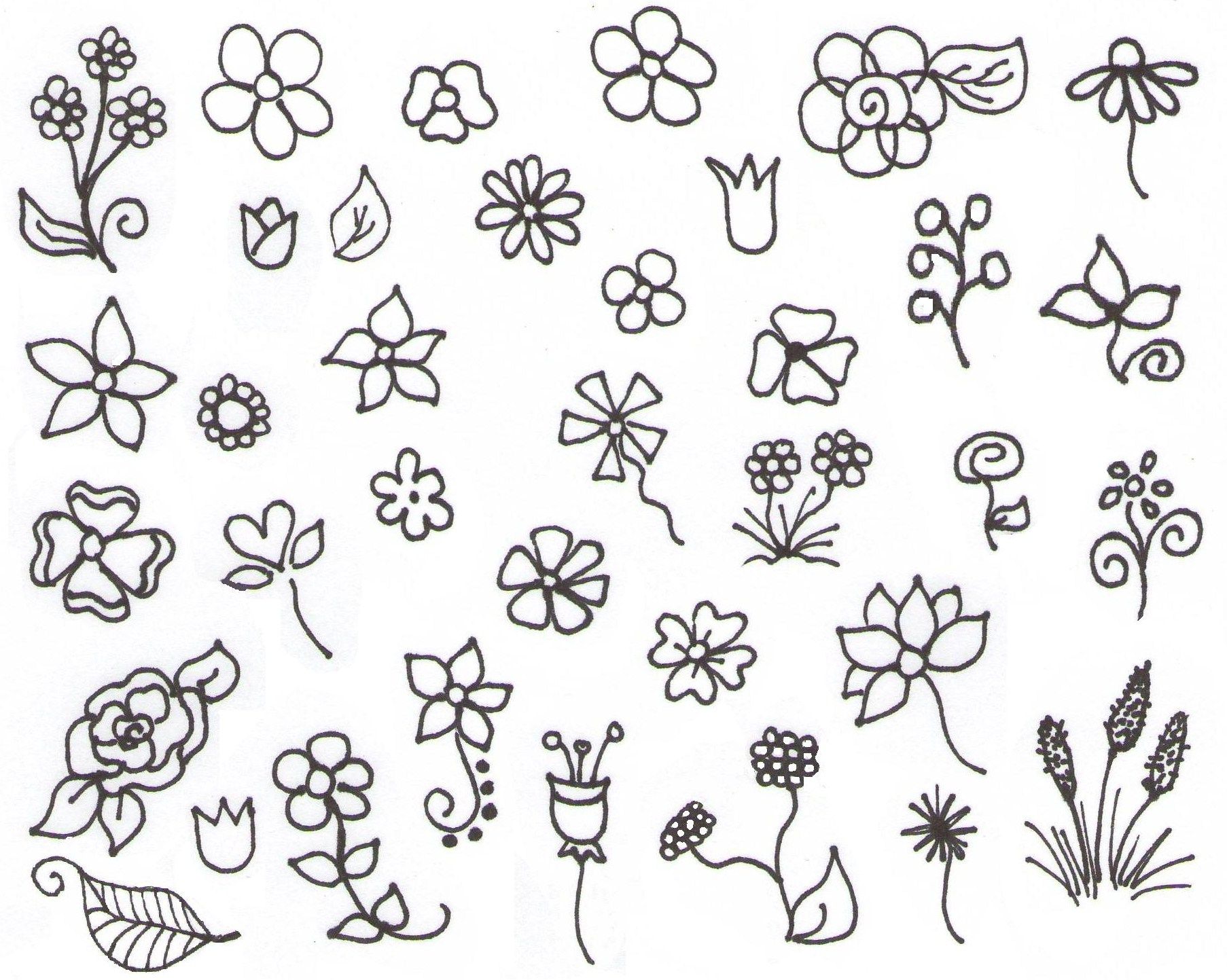 1806x1443 Simple Flower Drawings My Inspiration Doodles Drawing - Flower Drawing Pinterest
