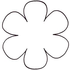 236x236 free printable flower templates to fold and cut into easy petal - Flower Drawing Template