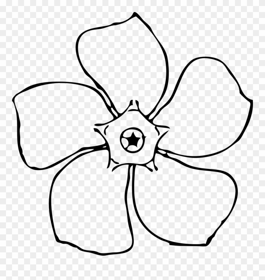 880x932 Royalty Free Stock Flower Drawing Template At Getdrawings - Flower Drawing Template